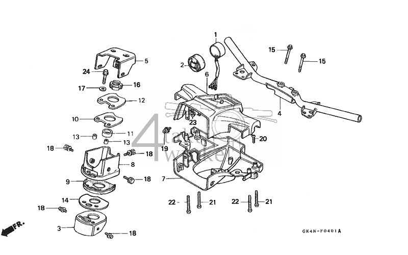 F4-1 - Handle Pipe - Top Bridge (C50CM2)