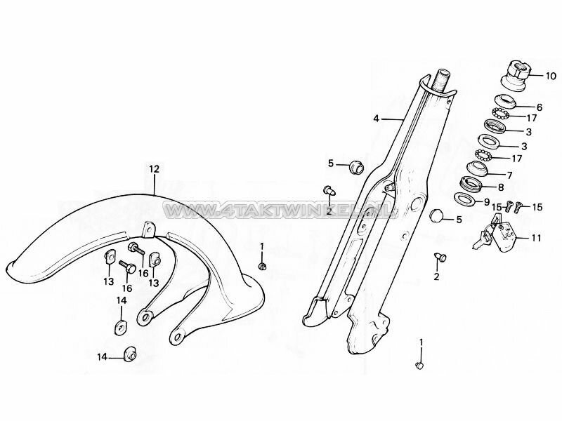 F5 - Front Fork - Front Fender