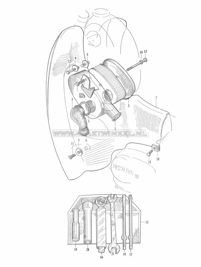 F7 - Front Cover - Air Cleaner - Tool