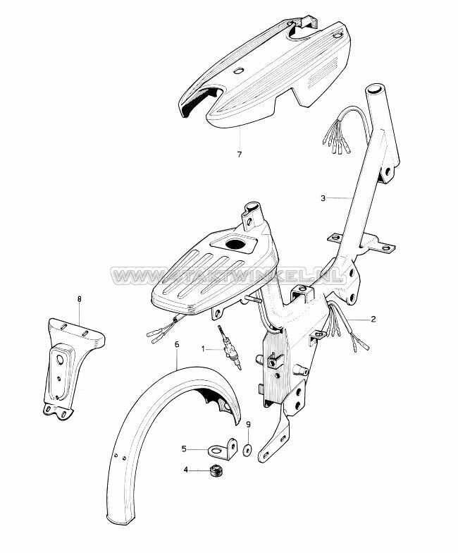 F10 - RAHMEN UND KOTFLUEGEL HINTEN