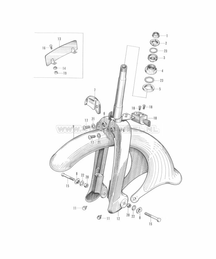 F2 - Front Fork - Front Fender