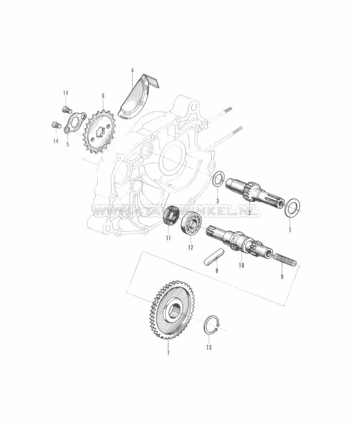 E8 - Main Shaft - Counter Shaft
