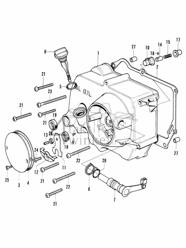 E6 - Right Crankcase Cover