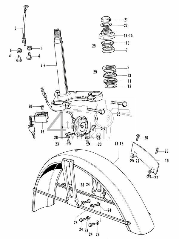 F4 - Steering Stem - Front Fender