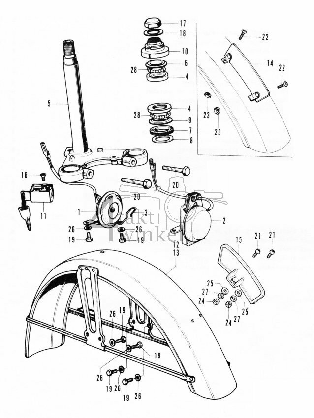 F4 - Steering Stem - Front Fender