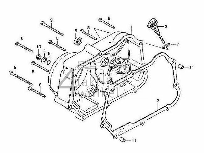 E4 - Right Crankcase Cover