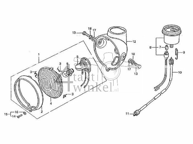 F2-1 - Head Light - Speedometer