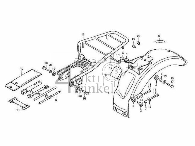 F15 - Rear Fender - Carrier - Tool