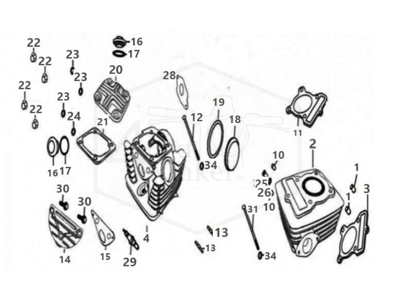 E6 - CYLINDER - CYLINDER HEAD