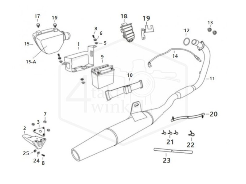 F1 - Battery - Exhaust - Air box