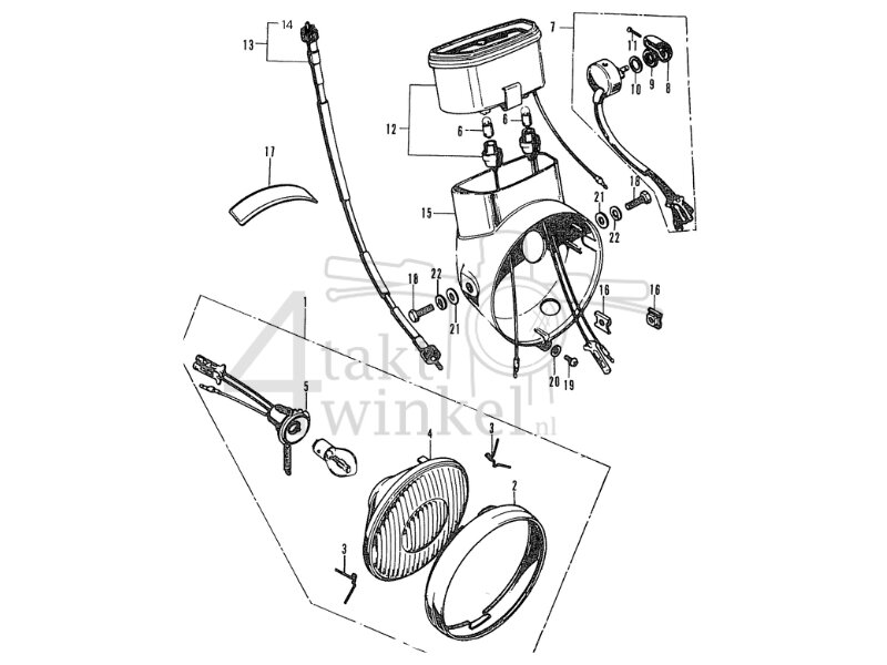 F13-1 - HEAD LIGHT - SPEEDO (GERMANY)
