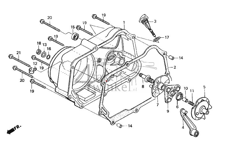 E6 - Right Crankcase Cover