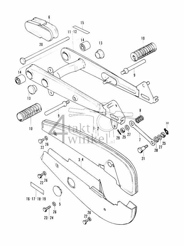 F14 - Rear Fork - Chain Case