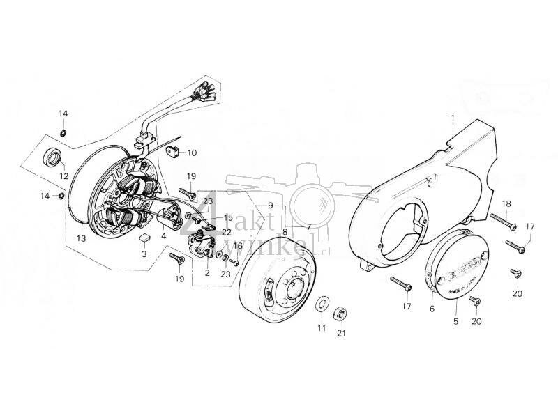 E7 - Left Crankcase Cover - Generator
