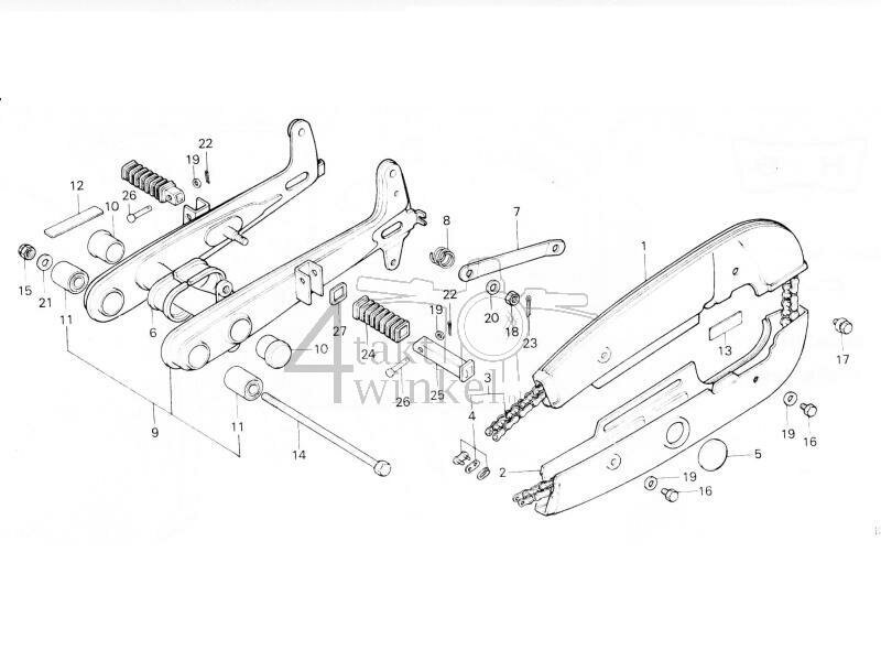 F17 - Rear Fork - Chain Case