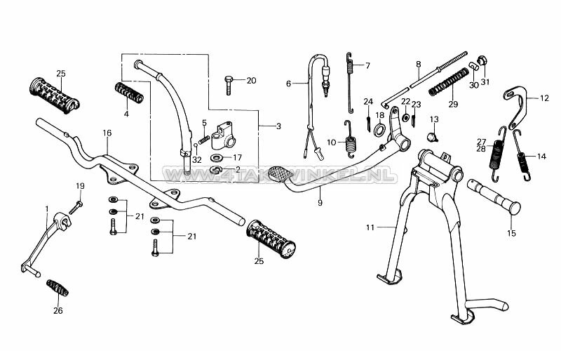 F15 - Footrests - Main Stand