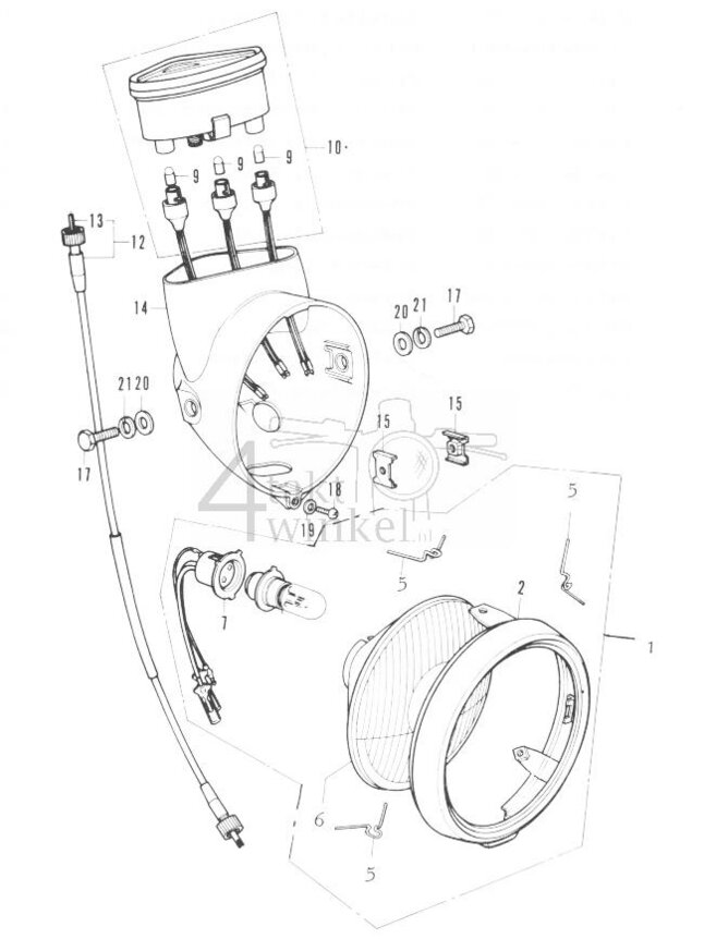 F3 - Head light - Speedometer