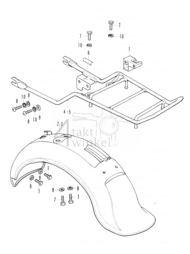 F15 - Rear Fender - Sub Carrier