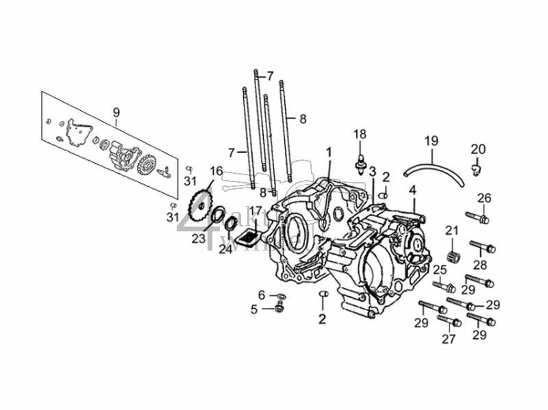 E1 - CRANKCASE CARTER