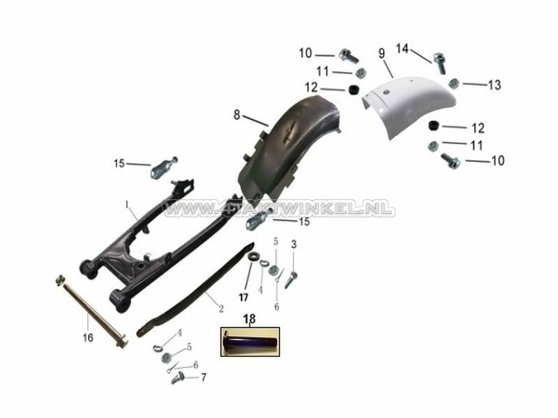 F9 - SWING ARM - MUDGUARD