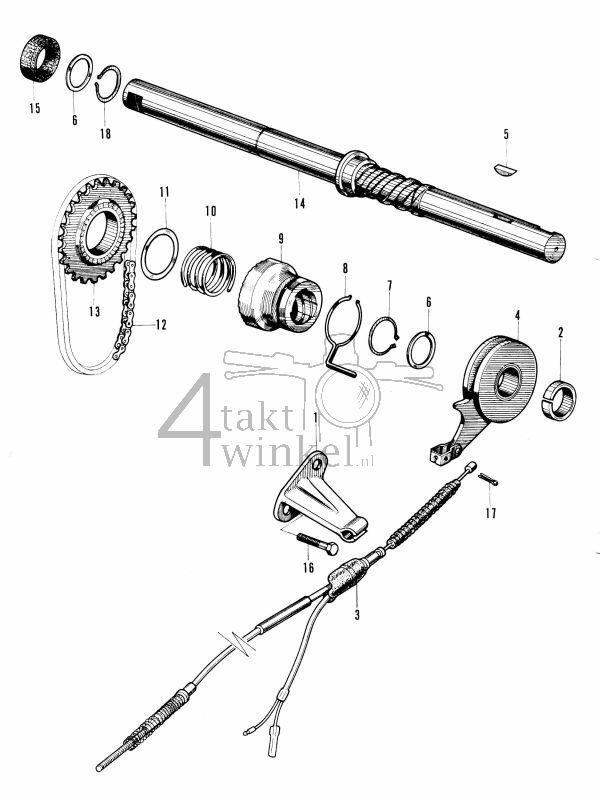 E9 - Rear Brake - Pedal Shaft