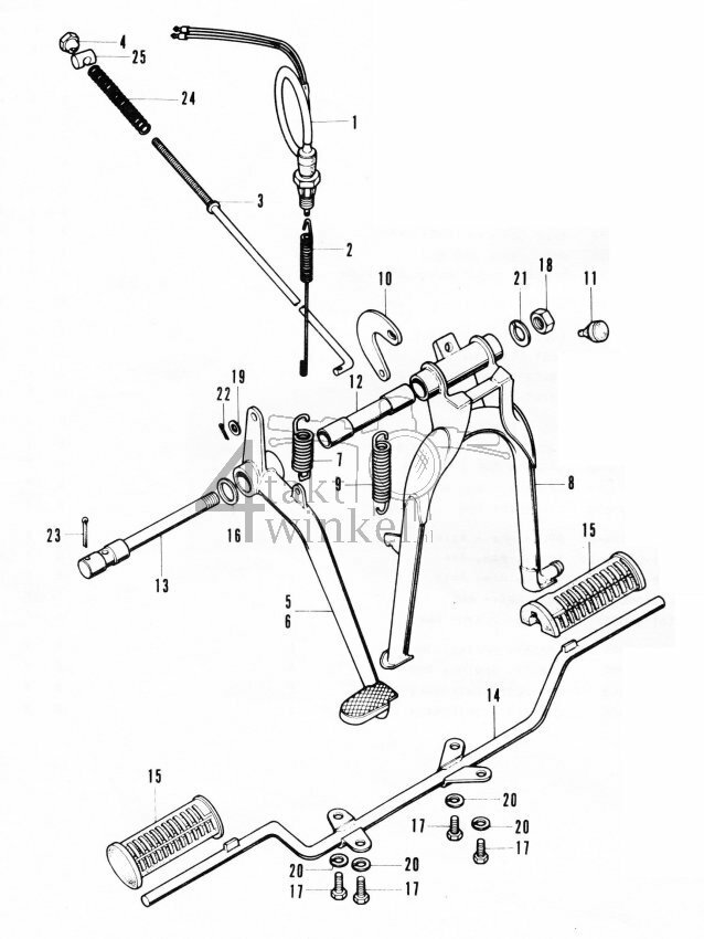 F15 - Brake Pedal - Main Stand