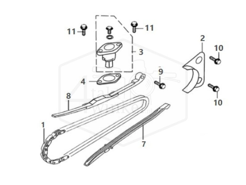 E9 - TIMING CHAIN - TENSIONER