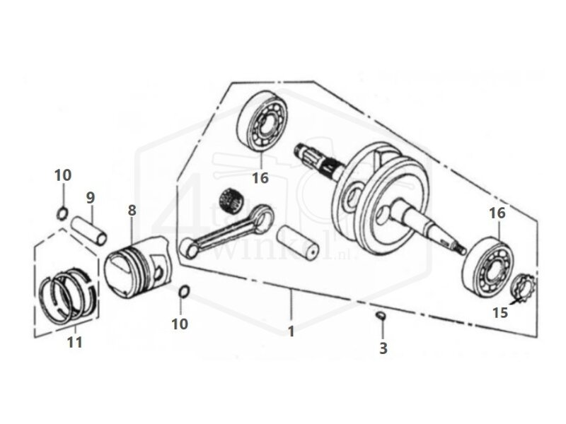 E12 - CRANKSHAFT - PISTON
