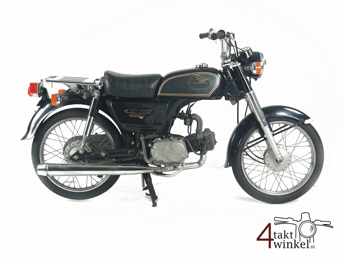 VERKAUFT ! Honda CD90, black, 8597km
