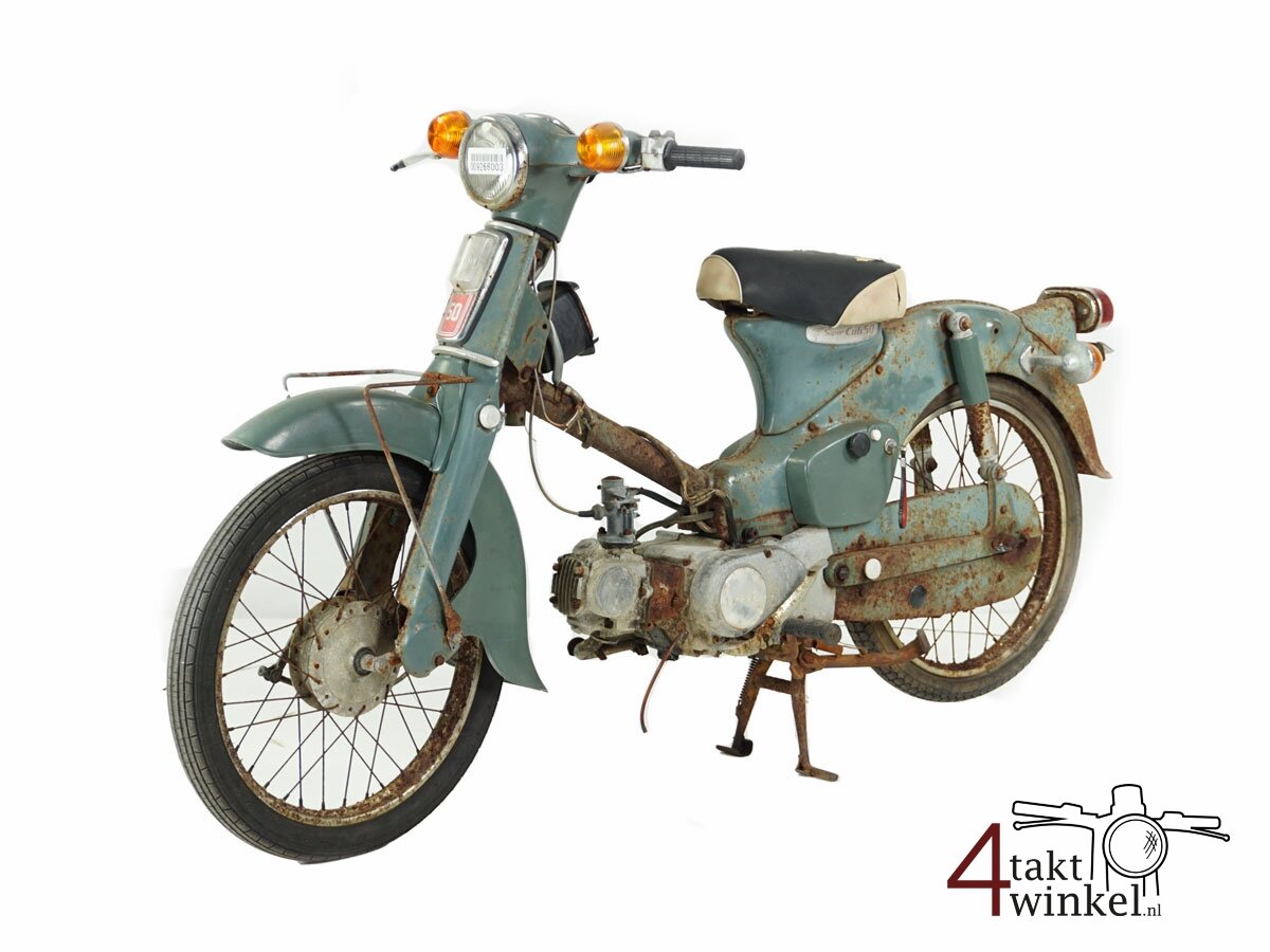 Honda C50 OT, green, 2989km