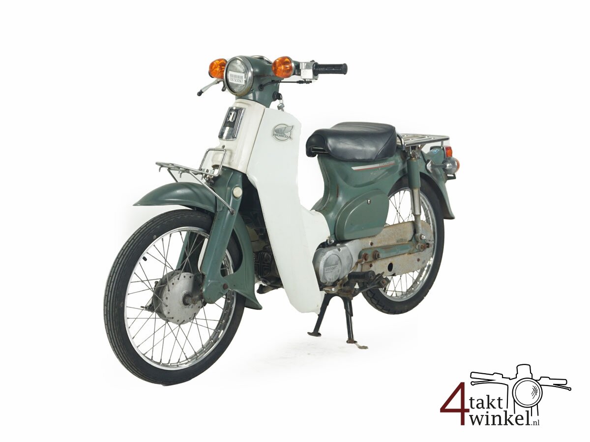 VERKAUFT ! Honda C50 6v, green, 13308km