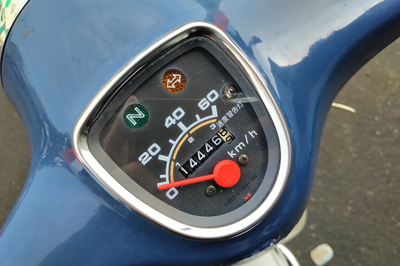 VERKAUFT ! Honda C50 NT, blue, 14446km