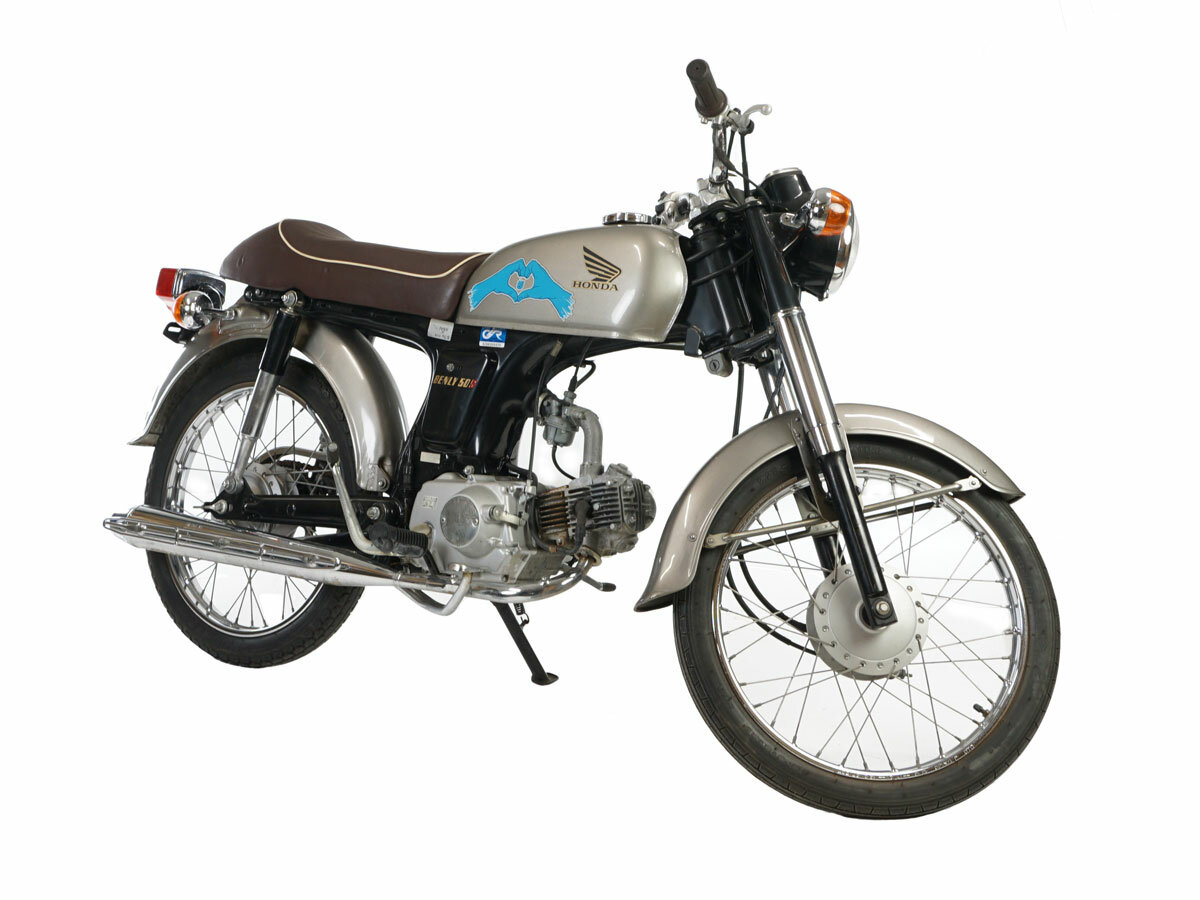 VERKAUFT! Honda CD50s, silver, 16800km