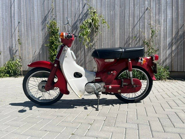 VERKAUFT! Honda C70 OT, rot, 21348 meilen