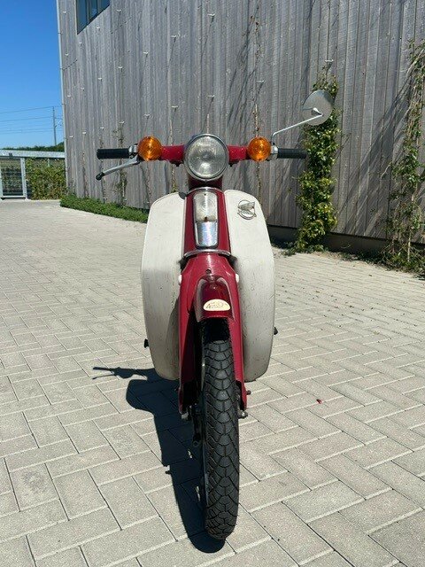VERKAUFT! Honda C70 OT, rot, 21348 meilen