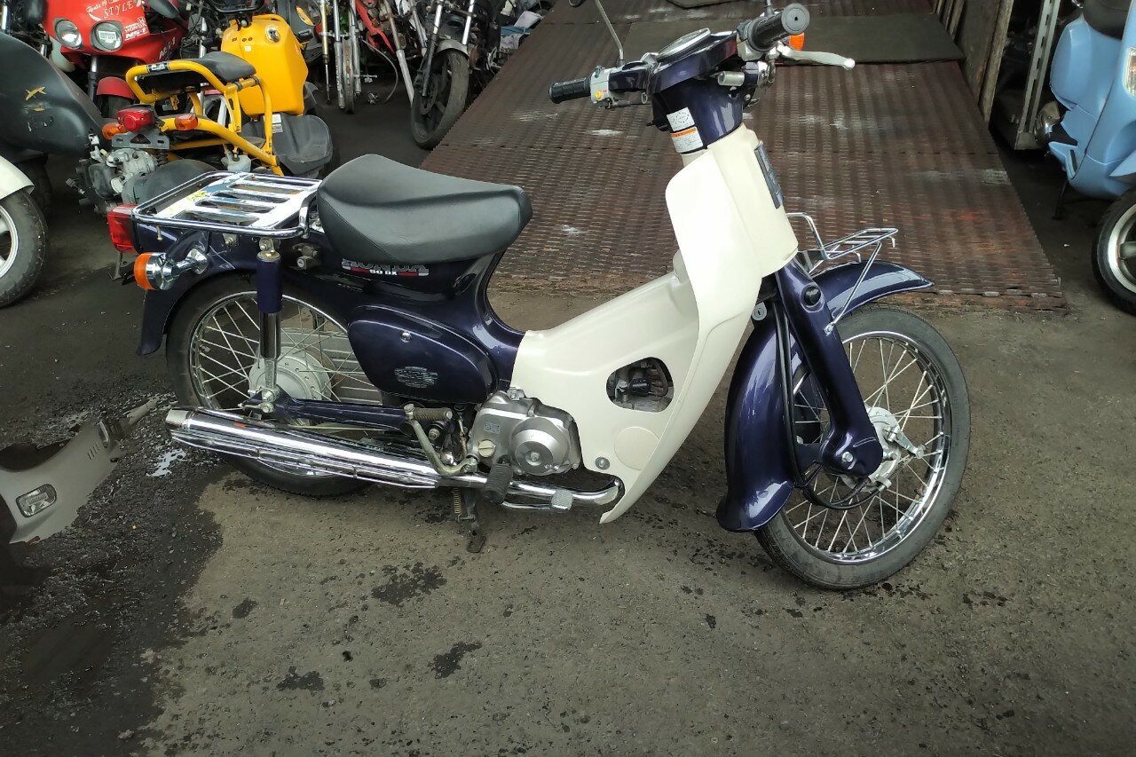 VERKAUFT! Honda C50 NT Japanisch, Blau, 5504 km