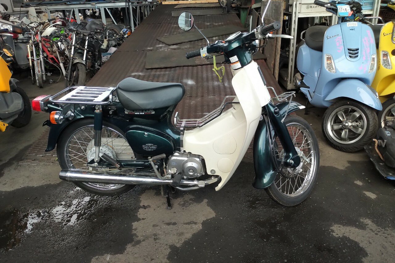 VERKAUFT: Honda C90 NT, Japanisch, Gr&uuml;n, 7042 km