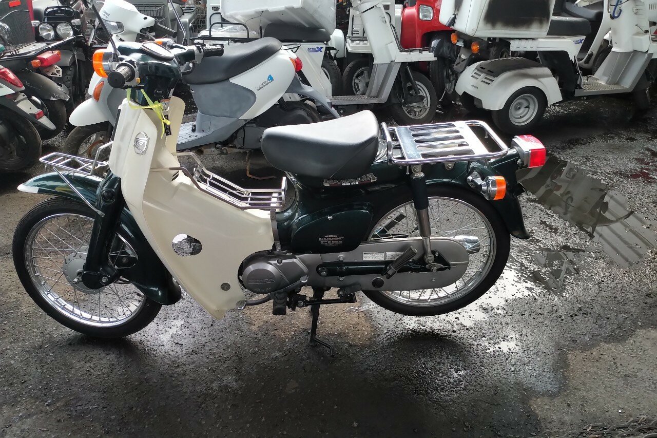 VERKAUFT: Honda C90 NT, Japanisch, Gr&uuml;n, 7042 km