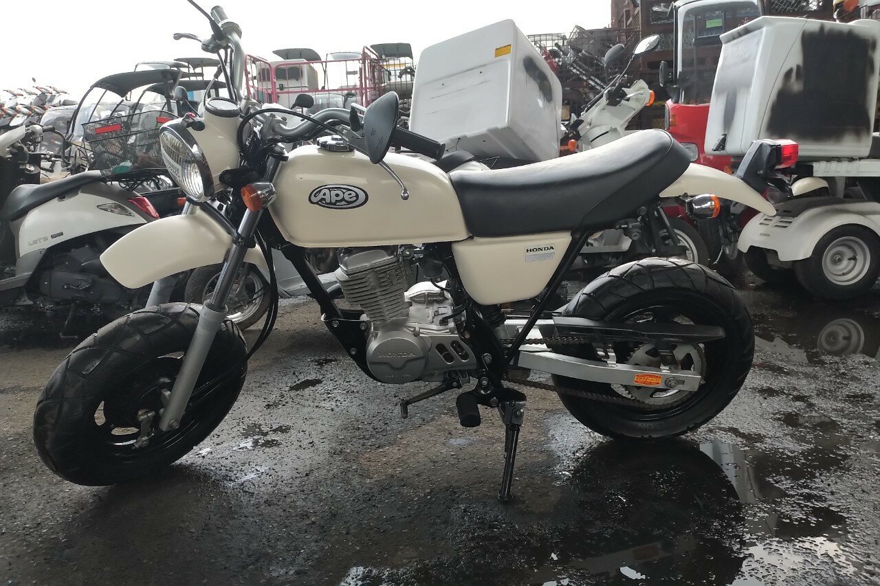 VERKAUFT! Honda Ape 50, Japanisch, Wei&szlig;, 7367 km