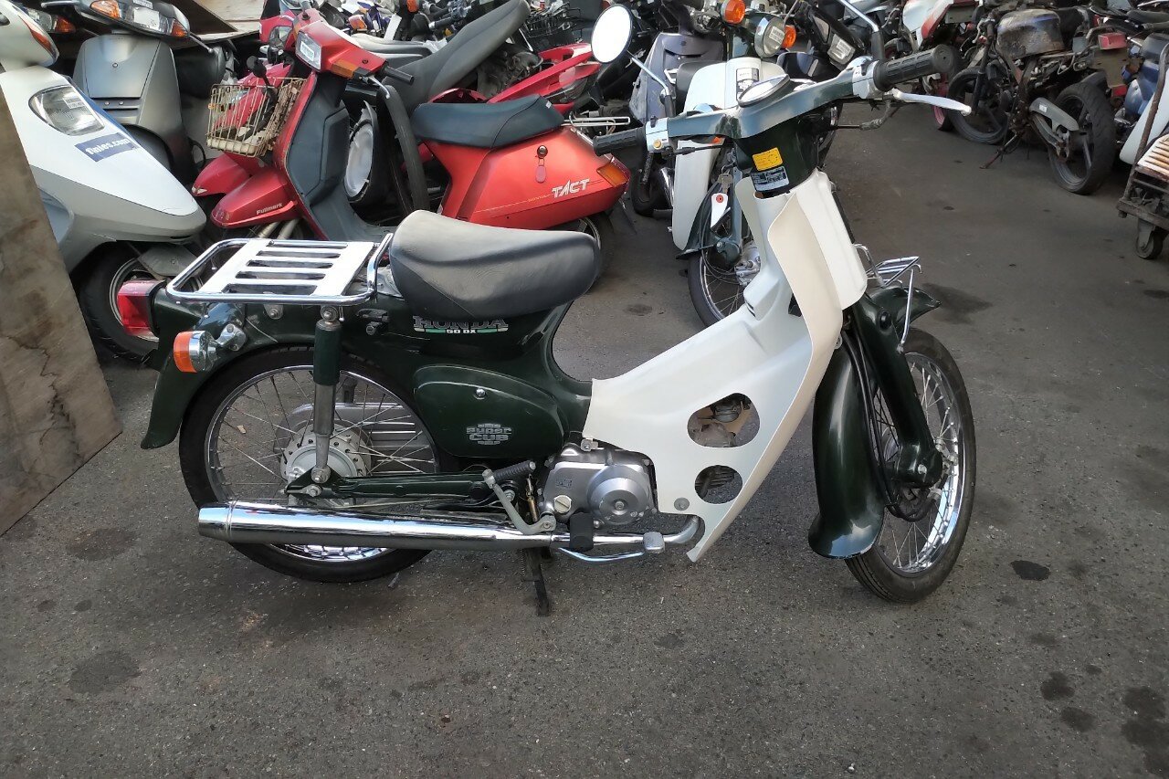VERKAUFT! Honda C50 NT, Japanisch, Gr&uuml;n, 7558 km