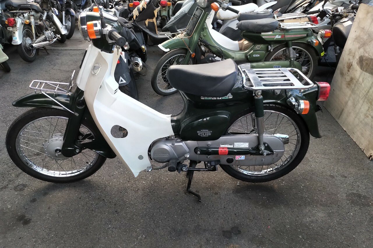 VERKAUFT! Honda C50 NT, Japanisch, Gr&uuml;n, 7558 km