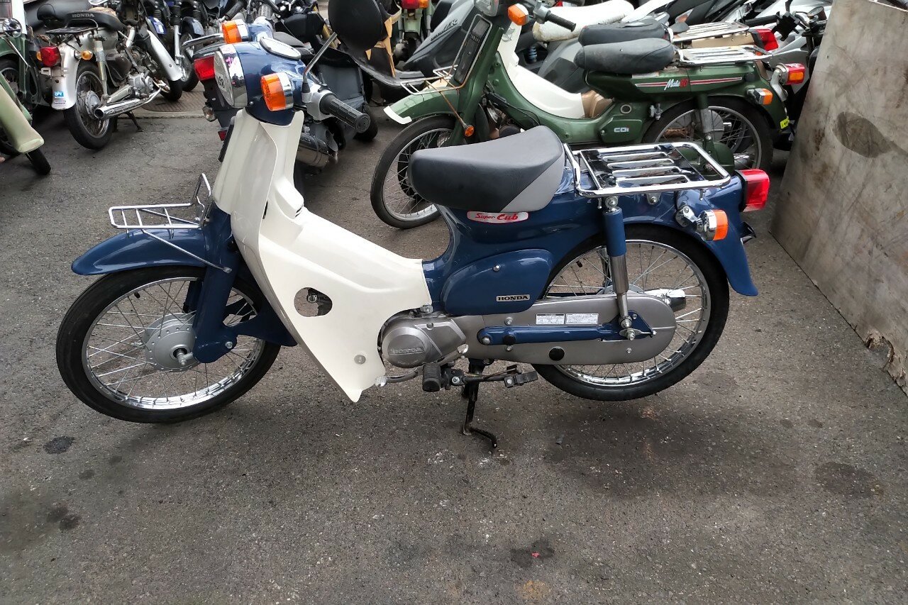 VERKAUFT Honda C50 NT Japanisch, Blau, 1077 km