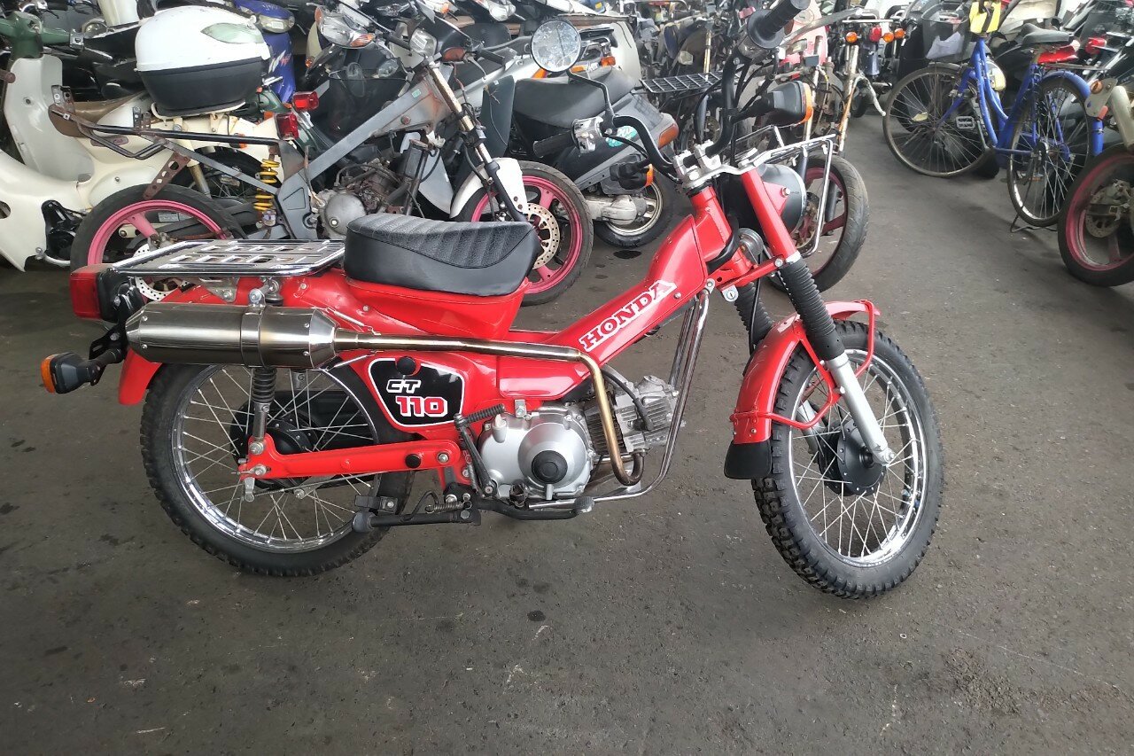VERKAUFT: Honda CT110, Japanisch, Rot, 1972 km
