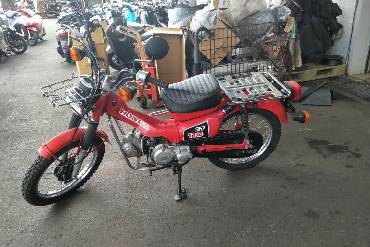 VERKAUFT: Honda CT110, Japanisch, Rot, 1972 km