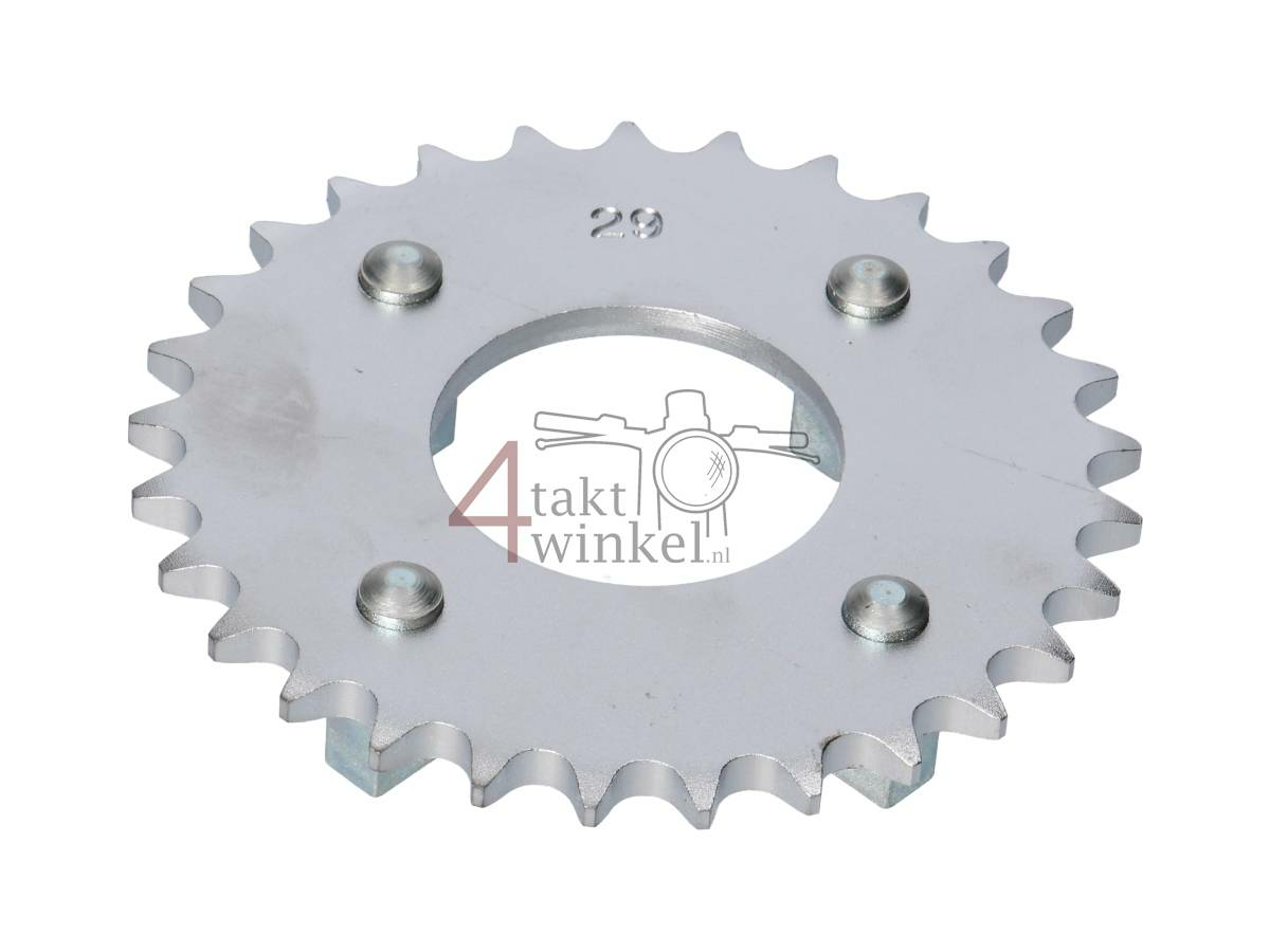 Kettenrad, 29, passend f&uuml;r SS50, CB50, CY50, Silber