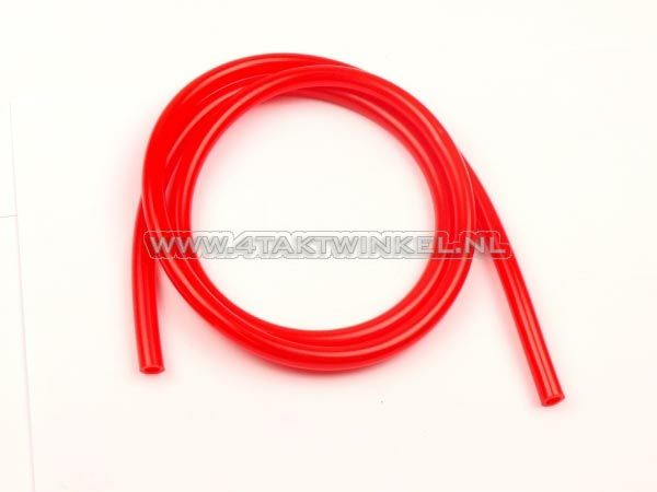 Kraftstoffschlauch, 5 mm - 8 mm, rot, pro Meter
