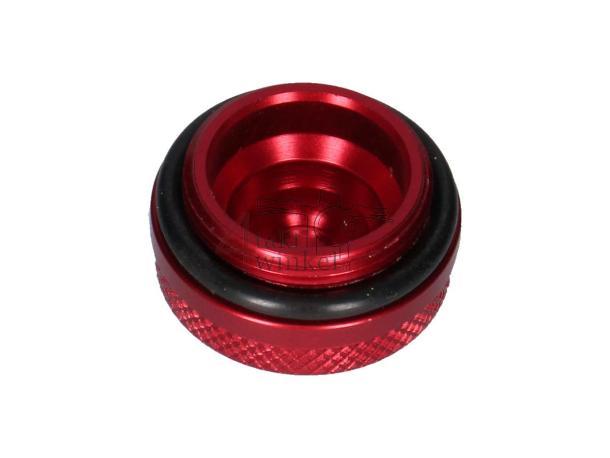 Zylinderkopf Deckel, Ventildeckel, Aluminium, Rot, passend f&uuml;r SS50, C50, Dax, C310, C320