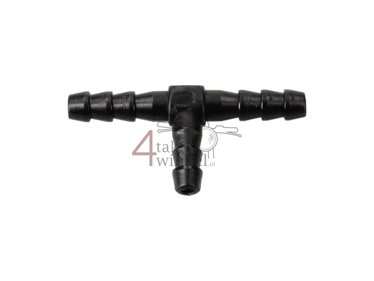 Kraftstoffschlauch T-St&uuml;ck, 6mm, schwarz