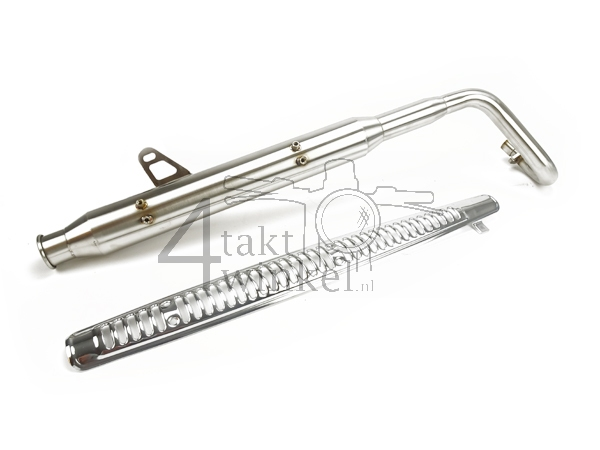 Tuning Auspuff, obenliegend, Trompete, Edelstahl, ST125 Dax, Rahmen-Nr. JB04xxxx