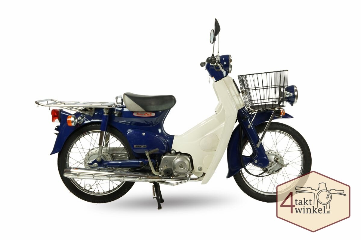 VERKAUFT! Honda C50 Press Cub Japonais, Bleu, 17308 km